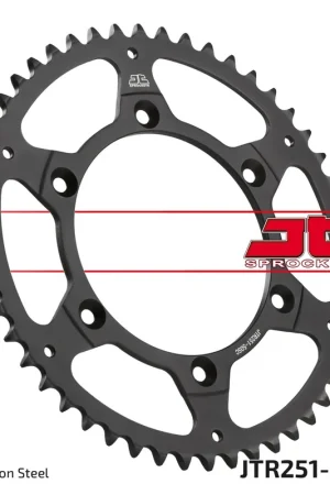 Korting JT SPROCKETS - REAR STEEL SC 50T, 520 - Sprockets - SELF CLEANING